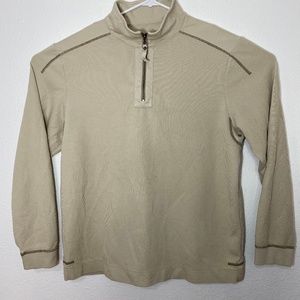 Tommy Bahama Mens XL Tan Beige Pullover Sweater
